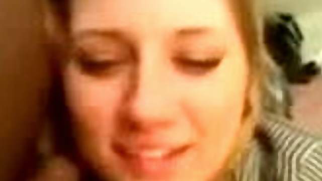 Blonde Beauty Gives a Sexy Blowjob