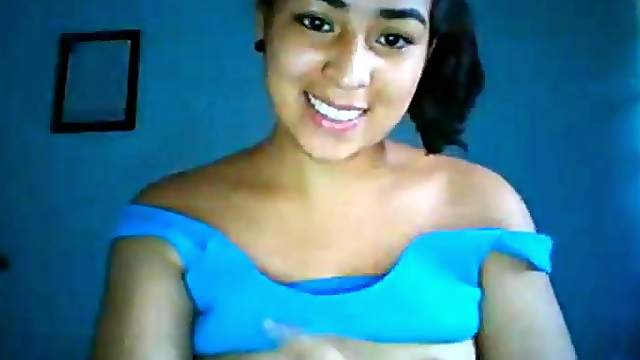 Nice girl flashing tits and pussy