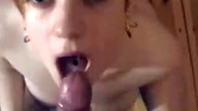 Horny Redhead Gets Facialized By Her Boyfriend
