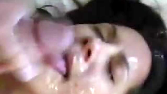 Teabagging & giving her a massive facial