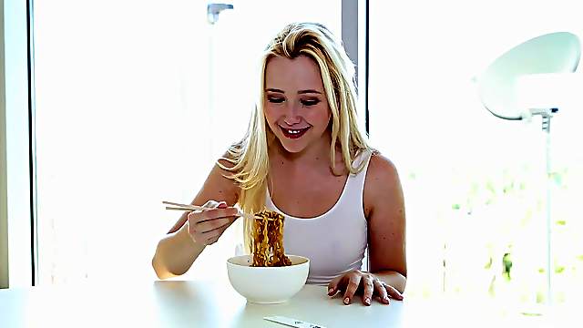Petite Samantha Rone rides a big cock like there is no tomorrow