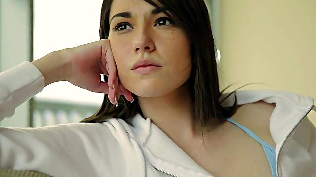 Awesome Emily Grey finally gets to fuck with a handsome guy