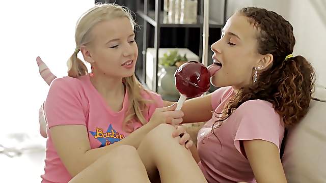 Young lesbians finally get to satisfy one another's pussies