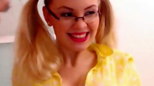 Big ass blonde begins to sucks this big and hard cock.