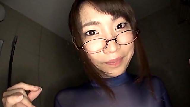 Japanese chick Nonomiya Misato likes to masturbate with a long toy