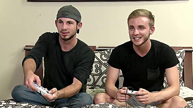 Before gay anal sex Toby Springs enjoys a blowjob and ass licking