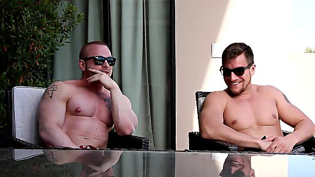 Sexy gay dude is ready for anal sex with James Huntsman while he moans