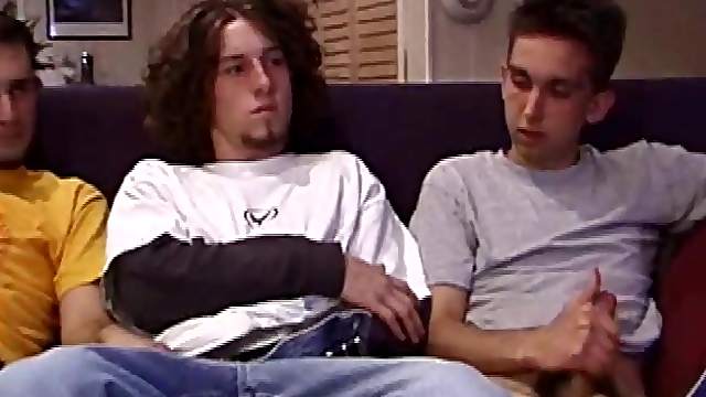 Chad lubes up Lukas ass and slides his stiff dick in.