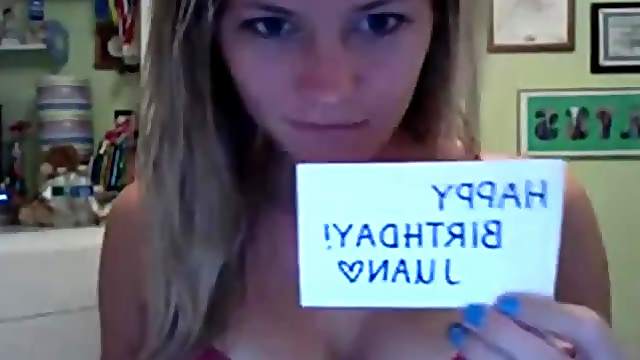 Horny Blonde Fucks Her Sweet Beaver With Her Toy