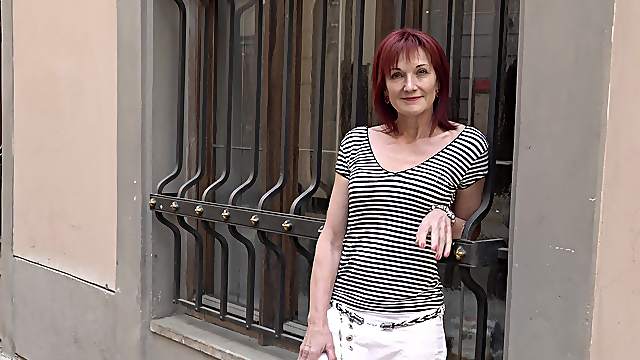 Redhead mature slut picked up on the street for a hardcore fuck