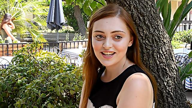 Blue eyed amateur teen vixen Sutton stuffs her asshole with a toy
