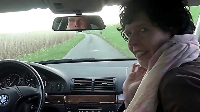 german mature gilf outdoor fuck with young guy
