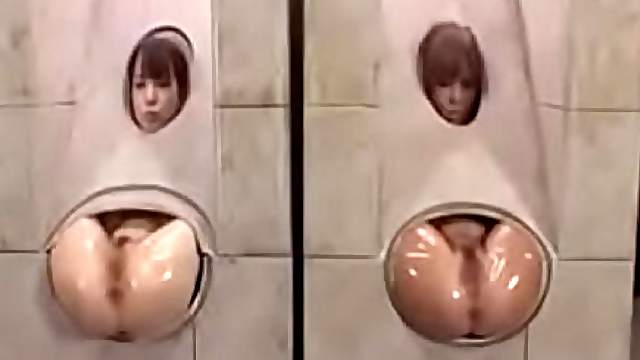 Brunette Asian girl gets her ass fingered by a horny stranger