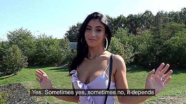 Standing doggy style after amazing blowjob is Nelly Kent's wish