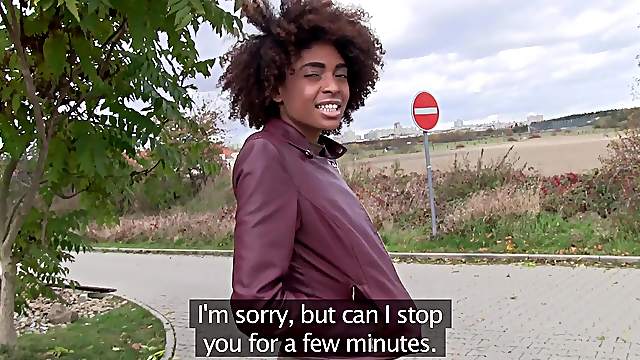 Ebony Tomas Jondi wants to share her dirty sex ideas with a driver