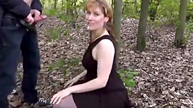 My wife im Park facial mit Wichse in der Fresse!