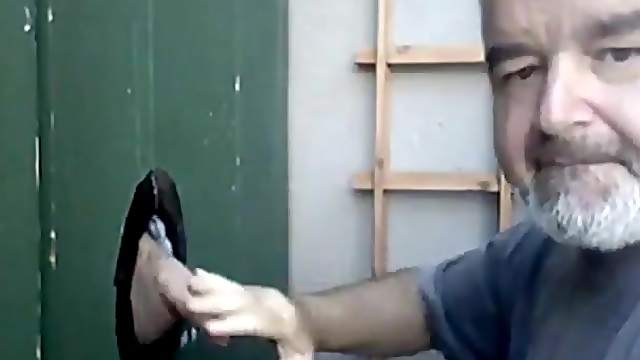 Dirty Blowjob and cum eating in Glory Hole