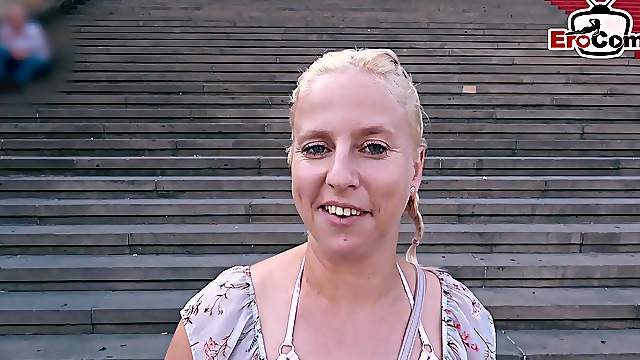German ugly blonde teen public pick up EroCom Date fuck