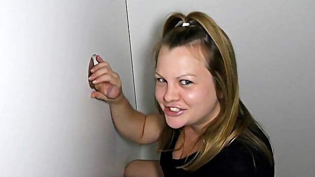 Hot Tits Blonde Oral  in Glory Hole