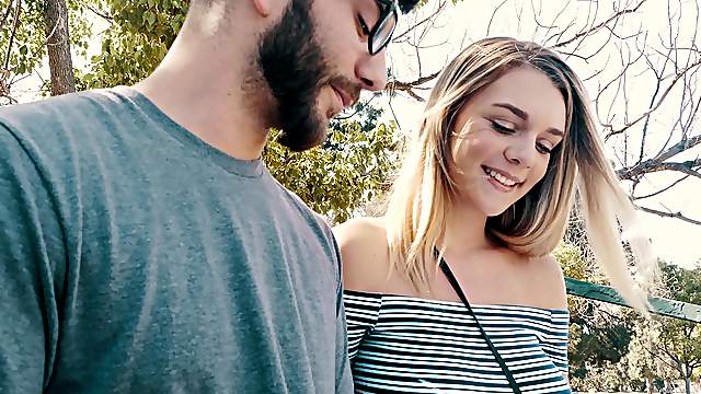 Gabbie Carter teases her friend and gets penetrated balls deep