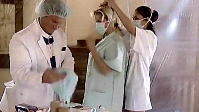 Two hot young female students at a doctor's appointment