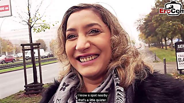 German turkish teen bitch public street casting pick up danka daimond