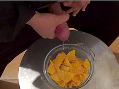 German Amateur Couple Share Slave with Lesbian Cunt Licking and Cum on food Sharing