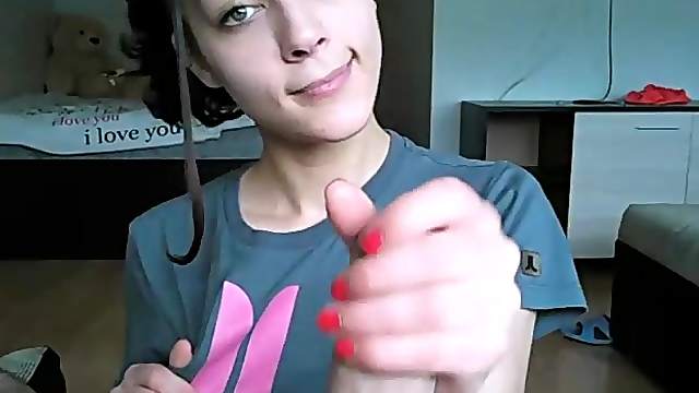 Pov footjob blowjob and vaginal adorable chick in my room