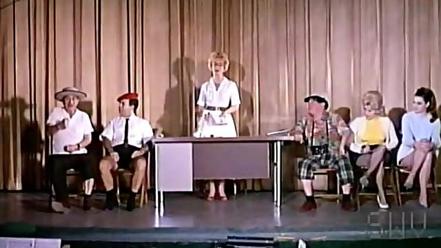 Vintage striptease on public