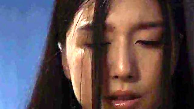 Three Asian lesbians play with dildo (not censored)