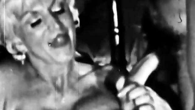 Busty Blonde MILF Sucks Cock and Gets Fucked in a Vintage Porn Vid