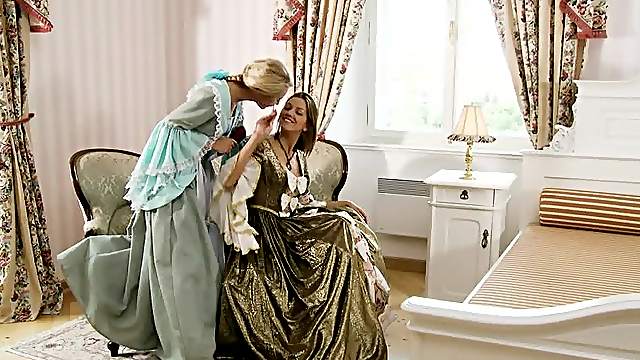 Forbidden treasure is underneath those long dresses