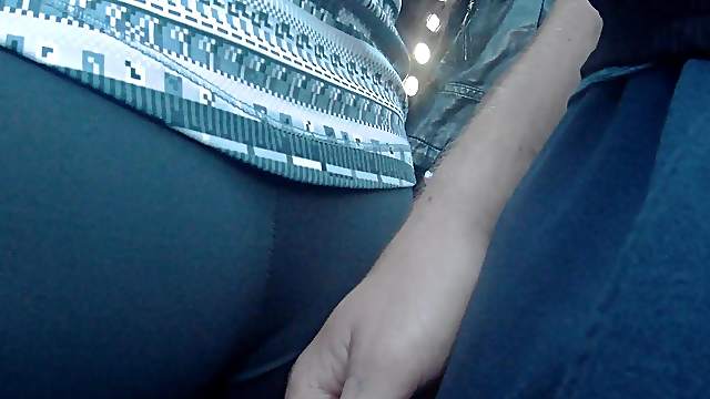 Touch nice ass in the bus