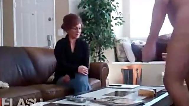 Dick flash interview for sexy MILF
