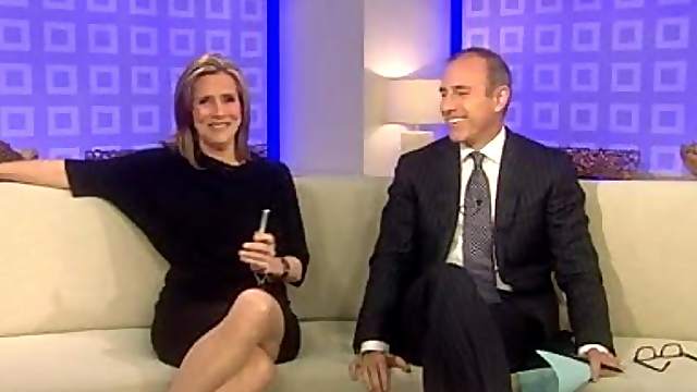 Upskirt on the TV show Meredith Vieira