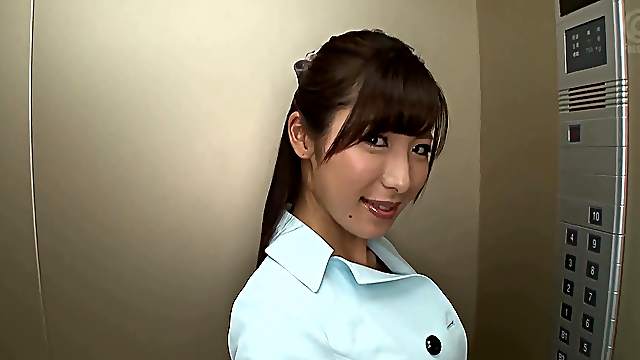 POV video of cute Japanese chick Mashiro Kanna pleasuring a stranger