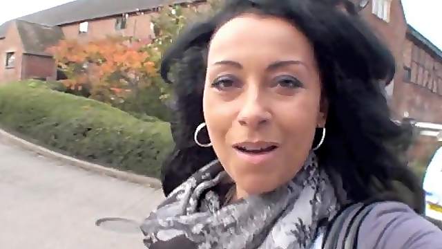 Amateur video of busty wife Danica Collins flashing her boobs