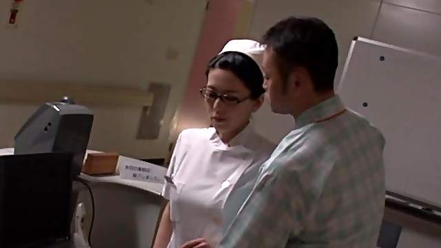 Sexy Asian nurse gets talked into banging with a naughty patient