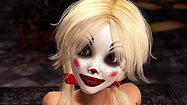 Joker fucks hard a hot sexy blonde in abandone room
