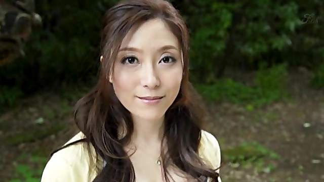 POV video of kinky Shiraki Yuuko sucking a dick and eating cum