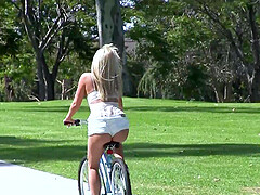 Layla Price juicy ass hanging out of shorts draws attention