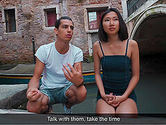 Fit Asian girlfriend Luna X wants to be fucked during a vacation
