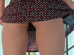 Solo Lione moans while gently fingering her juicy pussy - HD