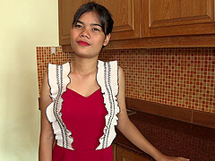 Cute Thai teen impregnated at her interview
