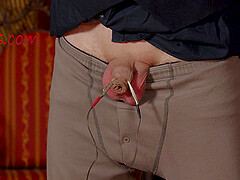 BDSM fetish video of blonde Lady Yultsi spanking her boyfriend - HD
