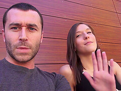 Brunette Molly Manson enjoys while sucking her man's dick