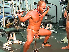 Jessie Balboa has his ass plugged and balls tugged
