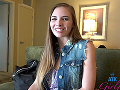 Brunette Skye West enjoys while sucking a hard cock in POV