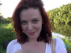 Homemade video in POV with brunette Emma Evins being fucked