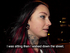 Tattooed Sharlotte Thorne enjoys while getting fucked by her man